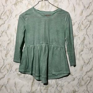 3/4 sleeve flare tee